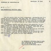 Kenteken: A 15855; Correspondentie over de Ford uit het archief van het Militair Gezag, Provinciale Militaire Commissaris, 14-06-1945 (63-167)