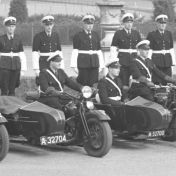 Kenteken: A 32704; Harley Davidson, uitsnede foto Gemeentepolitie (2437_1587)