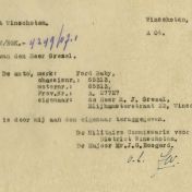 Kenteken: A 27727; Terruggave Ford uit het archief van het Militair Gezag, DMC Winschoten, 12-07-1945 (67-84)