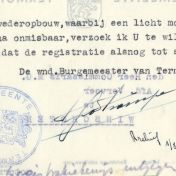 Kenteken: A 27412; Correspondentie over de DKW motor uit het archief van het Militair Gezag, DMC Winschoten, 26-07-1945 (67-83)