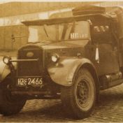 Kenteken: A 43587; Fordson WOT-2 welke omgebouwd is voor de Brandweer Gemeente Bellingwolde, foto: W. Schuitema