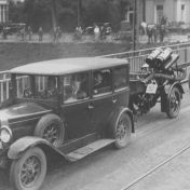 Kenteken: A 9502; Fiat, Herebrug: optocht t.g.v. het 50-jarig jubileum van de Groningse brandweer, 1934 (1785-5534)
