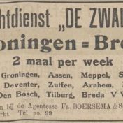Kenteken: A 24298; Advertentie Nieuwsblad van het Noorden, 1934 foto: H. E. Boonstra