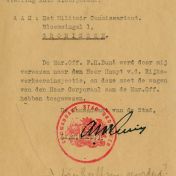 Kenteken: A 15855; Correspondentie over de Ford uit het archief van het Militair Gezag, Provinciale Militaire Commissaris, 17-06-1945 (63-167)