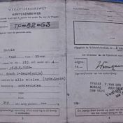 Kenteken: A 37407; Kentekenbewijs 1956, foto: A. van Harskamp