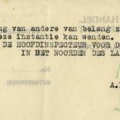 Kenteken: A 18868; Correspondentie over de Opel uit archief van het Militair Gezag, Provinciale Militaire Commissaris, 07-09-1945 (63-167)
