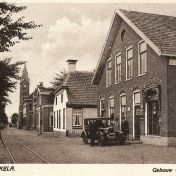 Kenteken: A 7444; Nieuwe-Pekela. Gebouw v. Chr. Belangen ca. 1939 (1986-13654)