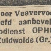 Kenteken: A 17622; Advertentie Nieuwsblad van het Noorden, 1930 foto: H. E. Boonstra