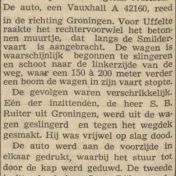 Kenteken: A 42160; Nieuwsblad van het Noorden, 24-02-1953