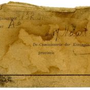 Kenteken: A 13231; Restant nummerbewijs, bijlage bij de registers van afgifte van nummerbewijzen (800-6159)