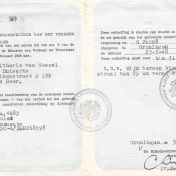 Kenteken: A 4685; Ontheffingsbewijs, 30-11-1948, foto: archief Gualthérie van Weezel