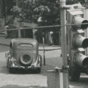 Kenteken: A 7871; Groningen, Zuiderdiep, 1945, uitsnede foto coll. OVCG