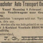 Kenteken: A 3394; Nieuwsblad van het Noorden, 06-02-1926, foto: H. E. Boonstra