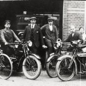 Kenteken: A 1366; Douglas, 1920, foto: T. E. Musschenga