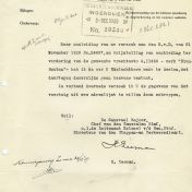 Kenteken: A 11460; Vrijstelling vrachtauto voor eventuele invordering, 1929, archief Gemeentebestuur van Groningen  (1841, dossier -1.865.282.1)