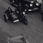 Kenteken: A 21562; Harley Davidson, foto: still uit "Verkeersfilm", C. van der Mei, 1934, coll. GrA (2209-0176)