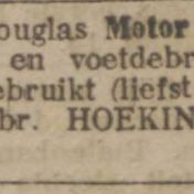 Kenteken: A 866; Advertentie Nieuwsblad v/h Noorden, 13-9-1919