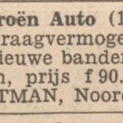 Kenteken: A 20574; Nieuwsblad van het Noorden, 6-10-1933