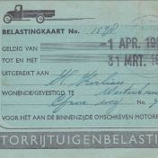 Kenteken: A 47057; Belastingkaart 1956, foto: H. Kerlien