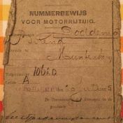 Kenteken: A 10620; Nummerbewijs A-10620, foto: E. Doddema