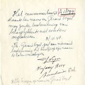 Kenteken: A 18099; Bijlage bij de registers van afgifte van nummerbewijzen (800-6159)
