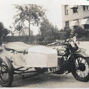 Kenteken: A 3681; Harley Davidson, ca. 1926, foto: Garage Blaauw, Midwolda