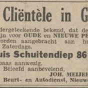 Kenteken: A 23426; Advertentie Nieuwsblad van het Noorden, 1935 foto: H. E. Boonstra