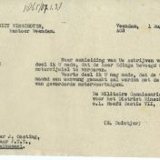 Kenteken: A 21138; Antwoord van H. Duintjer uit het archief van het Militair Gezag, DMC Veendam, 01-08-1945 (66-71)