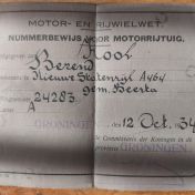 Kenteken: A 24283; Nummerbewijs, foto: N. Stormer