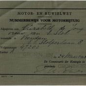 Kenteken: A 47202; Nummerbewijs, bijlage bij de registers van afgifte van nummerbewijzen (800-6159)