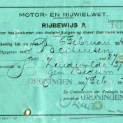 Kenteken: A 17322; Rijbewijs Jan Beihuizen