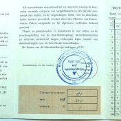 Kenteken: A 17025; Distributiekaart, foto: W. Schuitema