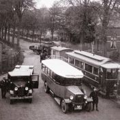 Kenteken: A 18427; Stationsplein Winschoten ca. 1931, foto: J. Harmsen