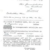 Kenteken: A 17047; Beëindiging verzekeringspolis 1947, bron: gemeentearchief Menterwolde (HSS-MW-MFP05)