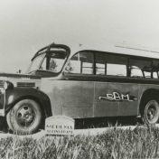 Kenteken: A 40105; Dodge, Appingedam 1948. Foto: J. Harmsen