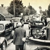 Kenteken: A 6076; Studebaker bij de KNAC toertocht door Groningen, 15-07-1938, foto: archief Conam