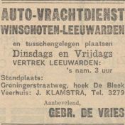 Kenteken: A 19494; Advertentie Leeuwarder Courant 1931, foto: H. E. Boonstra