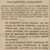 Kenteken: A 21906; Nieuwsblad van het Noorden, 17-10-1935 foto: H. E. Boonstra