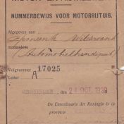 Kenteken: A 17025; Nummerbewijs, foto: A. Hak