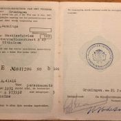 Kenteken: A 41416; Vergunningsbewijs, foto: A. D. den Hartogh