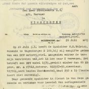 Kenteken: A 27412; Correspondentie over de DKW motor uit het archief van het Militair Gezag, DMC Winschoten, 26-07-1945 (67-83)
