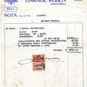 Kenteken: A 39059; Factuur Minor, 1949, foto: G. J. Kral