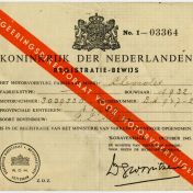 Kenteken: A 5939; Registratiebewijs Chevrolet 1932, foto: H.J. Dijkhuizen