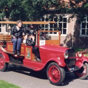 Kenteken: A 15828; Ford A, brandweeroptocht Sneek, 1989, foto: W. Schuitema