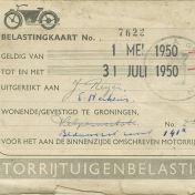 Kenteken: A 48761; Belastingkaart 1950 (1769-155)