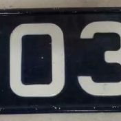 Kenteken: A 40324; Kentekenplaat, foto: J. Kruit