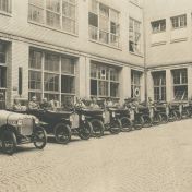Kenteken: A 976; Deelnemers Wanderer-rit, tweede van links D. H. Reinders, Wanderer Werke Chemnitz, 08-06-1921, foto: J. Heemstra