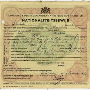 Kenteken: A 5939; Nationaliteitsbewijs 1947, foto: H.J. Dijkhuizen