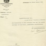 Kenteken: A 5046; Aanvraag Nummerbewijs 26-10-1920 archief Gemeentereiniging (1475-848)