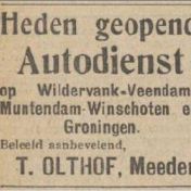 Kenteken: A 20591; Advertentie Nieuwsblad v/h Noorden, 1932 foto: H. E. Boonstra